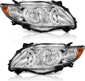 Tycr-05 Weelmote Weelmoto Headlights For 2009-2010 Toyota Corolla Headlamp Replacement Compatibl