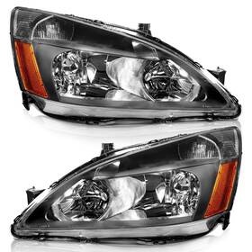 Hdac0306 Weelmoto Headlight Assembly For 2003-2007 Honda Accord Oe Headlamp Replaceme