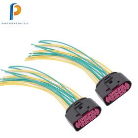 68305265aa Wellwer Headlight Xenon Hid Connector Plug Pigtail Wire For 13-18 Dodge Ram 1500 2500