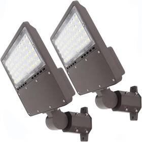 Sb150w Whled 2pack 150w Led Parking Lot Light With Dusk To Dawn Photocell Slipfitter Moun