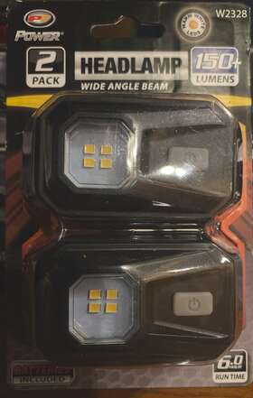 Wilmarcorp 039564014321 2 Pack Led Headlamp 150 Lumens