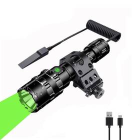 G100gn Windfire Z Green Led Flashlight Rechargeable Light Tactical