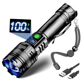 Nf1607 Wishdeal Led Flashlights High Lumens Rechargeable Flashlight 100 000 Lumen Super