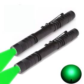 Mpt005-03 Wondsunson 2 X Green Light Pen Type Penlight Flashlight One Mode Led Torch F
