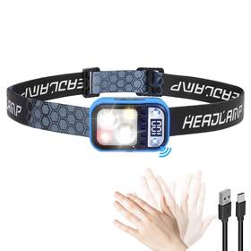Yd-07 Wssbond Led Rechargeable Headlamp With Lcd Display Ultra-light 3 Colors Wit