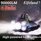 Wui877005 Led Headlamp Rechargeable Headlight Flashlight Torch Lamp Us