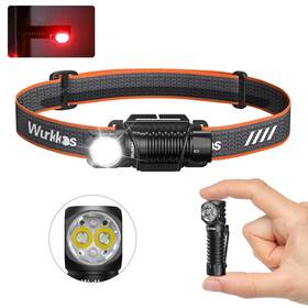 Hd12 Wurkkos 763316128195 Headlamp 850lumen Usb-c Rechargeable Mini Aa Lighthead Lights Fo