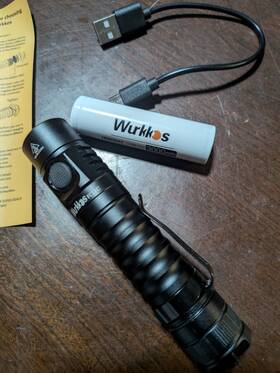Fc11c Wurkkos Led Flashlight Rechargeable High Lumen 1200 Small Powerful Fla