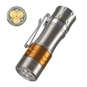 Ts10-ti-co-6k Wurkkos Ts10 V2 6000k Pocket Edc Flashlight Titanium Alloy-mini 90cri Led Fla