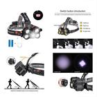 Wy8126 Eletorot Headlamp Led Headlight Helmet Light Rechargeable Zoomable Flashlight Super