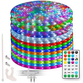 Wyzworks Led-rope-10cc-rm-100ft-1 100 Ft 1152leds 10 Color Changing Outside Rope Light 12-modes With Remote Contr