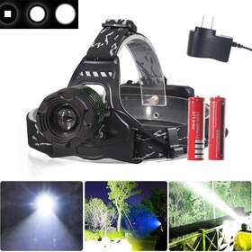 X.store 880458464728 990000lm Led Headlamp Rechargeable Headlight Zoomable Head Torch Lamp Flashlight