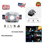 X4qkp0x7h5 Rechargeable Waterproof Led Headlamp Head Light Usb Sensor Activity Flashlight