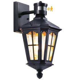 Wy02 Xangqan Outdoor Wall Light Fixture Porch With Motion And Dusk-to-dawn Sensors