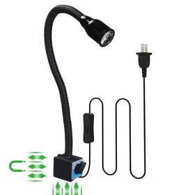 0523 Xapolu Led Magnetic Work Light 12w 1200 Lumens 6500k 110v Us Plug With Flexible Goo