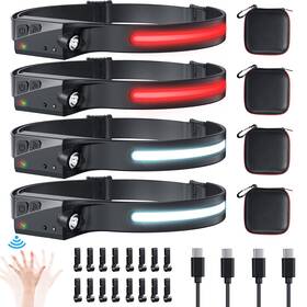 Lx200 Xflyee Rechargeable Headlamp 4pcs 230 Wide Beam Head Lamp With Red Light Option 6