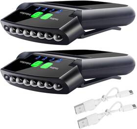16895752723527 Xiaokeis 2 Pcs Led Hat Lights Clip On Cap Light With Usb Cable Rechargeable Ca