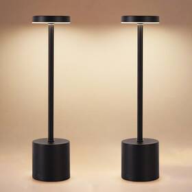 1806 Xih Cordless Table Lamp Set Of 2 5000mah Rechargeable Battery Powered Led