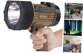 X-006br Xinxi Rechargeable Spotlight With 1000000 Lumens 4 Light Modes And Usb Brown