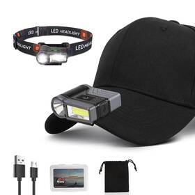 Cl-w010 Xlentgen Led Clip-on Cap Lights Usb Rechargeable Hands Free Hat Light With Motion Sens