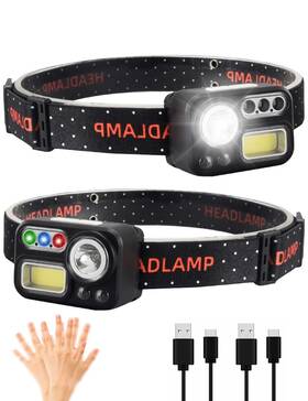 Cy-2058 Xlentgen Headlamp Rechargeable 4 Colors In 1 Led 500 Lumens Super Bright Moti