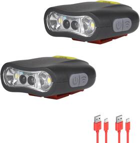 K132 Xlentgen Cap Lights Clip On Hat 2 Pack Rechargeable Led Headlamp Motion Sensor Li