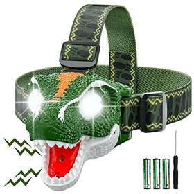 Mq-08d Xu Ze Guang Led Headlamp For Kids Roar And Silent Mode Outdoor Toy Head Lamp Dinosaur
