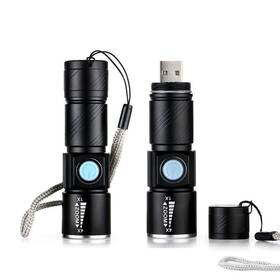 Ruia07-gm-fba Xy Zone Wreow Mini Usb Rechargeable Flashlight Led Flashlights 3 Light Modes And Zoom