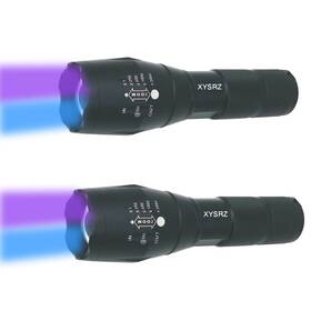 Xy54 Xysrz Uv Flashlight 365nm And 395nm Blacklight Wood S Lamp Ultraviolet Flashlights