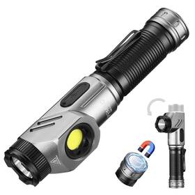 F303x Yemao 735545189704 Rechargeable Tactical Flashlights 1600 High Lumens 2 Light Sources 6 Mo