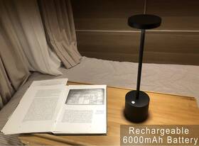 Yb-dztd02 Yiben Cordless Table Lamp Rechargeable Led Battery 6000mah Metal Usb Portable Powe