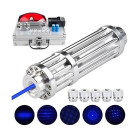 B017-bs Yinnrent High Power Blue Flashlight Long Range Powerful Light Recharg... Fast Ship