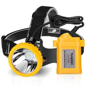 Yongkist 717777006639 Safety Mining Headlight Underground Headlamp Rechargeable Hard Hat E