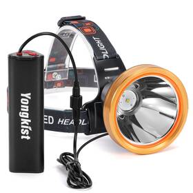 8401yk Yongkist Super Bright Headlamp High Power Headlight Rechargeable Led Spotlight With Ba
