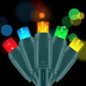 Yongzhenlite Dl5-50-01a Ul Listed 50 Count 5mm Wide Angle Led Christmas Light Set Outdoor Mini St