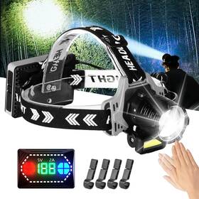 H-182 Yoobao Led Headlamp Rechargeable 120000 Lumens Super Bright Flashlight 12 Mo