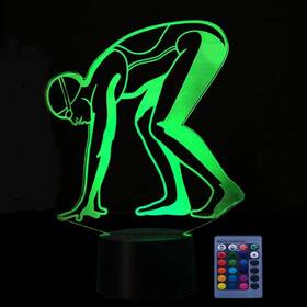 Ytdzltd 700401585617 Optical Illusion 3d Sports Swimming Night Light 16 Colors Changing Usb Power