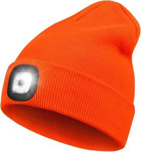 Yuntuo 744759470614 Led Beanie With Light - Usb Rechargeable Knit Cap For Men Dad Husband Him