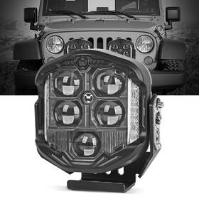 Yysesrt03w Yysesrt 7 Inch 95w Round Offroad Light With High Low Beam 10500lm Brightnes Dri