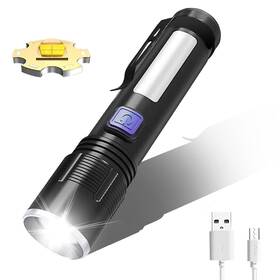 K37-b Yzyoe High Lumens Rechargeable Tactical Flashlights Super Bright 100000 Lumen F