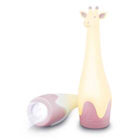 Gina-03 Zazu Kids Nightlight Torch Flashlight Giraffe Toy - Led Cordless Pink La