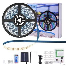 Zc-w400 Zcfine Solar Strip Lights With Remote 400 Led/22ft 8 Lighting Modes Auto On
