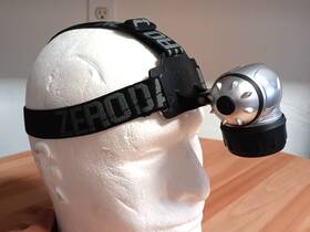 Zero Dark 849813036383 Zerodark Ultra Bright Tactical Headlamp 120 Lumens Rubber Band Slightly Used