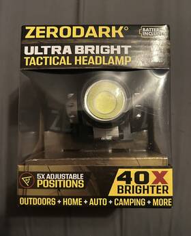 Zero Dark 849813050198 Zerodark Ultra Bright Led Headlamp Tactical Flashlight Running Camping