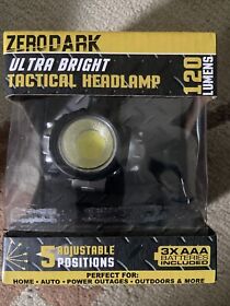 S-zthl-07 Zero Dark Tactical Headlamp Ultra Bright 120 Lumens 5 Positions Brand New