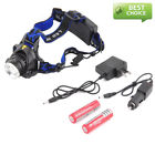 Zh13900 Unbranded Led Headlamp Rechargeable Headlight Hiking Camping Adjustable 652043262404