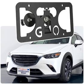 Zhsherli 6818 No Drill License Plate Holder Compatible With Mazda Cx-3 2016-2021 Front Gril