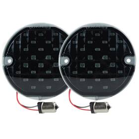 Zytc B085dm7hjz 3 1/4 Led Turn Signals Flat Pc Lens Style Rear 1156 Red Signal