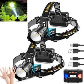 Zzf-54 Zzf 313106286279 Linterna Frontal Led Con Sensor De Movimiento S Per Brillante