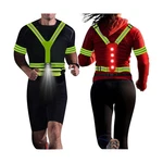 Lighting Led Reflective Vest Running Set, Adjustable Safe... Fast Usa Ship. Fixed Price $24.15.